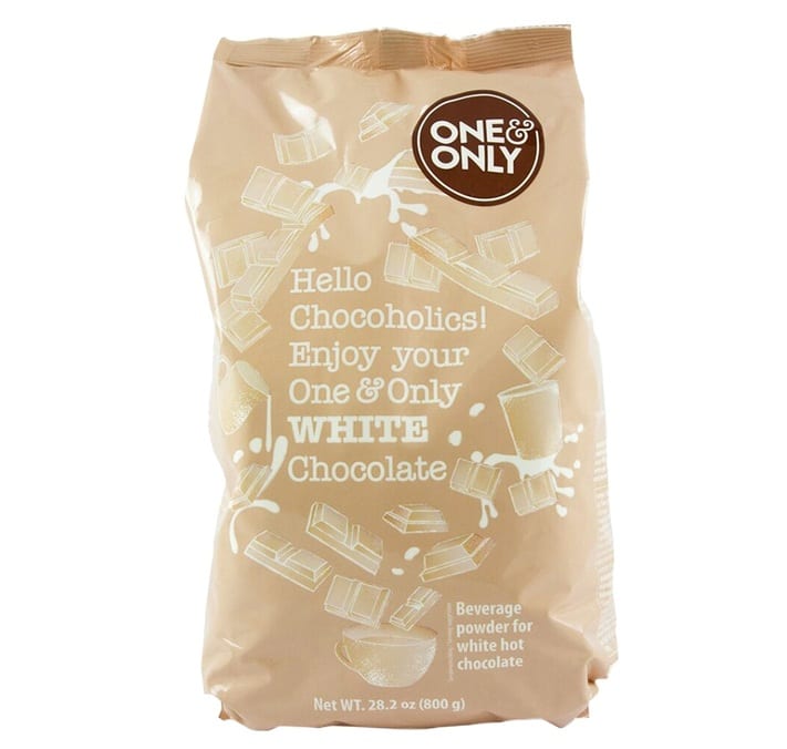 ONE AND ONLY - Chocolat en poudre - 'Chocolat Blanc' 800G