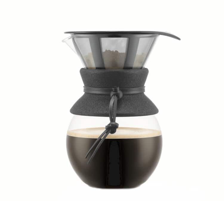 Cafetière manuelle Bodum 8 tasses - finition noir et lien noir