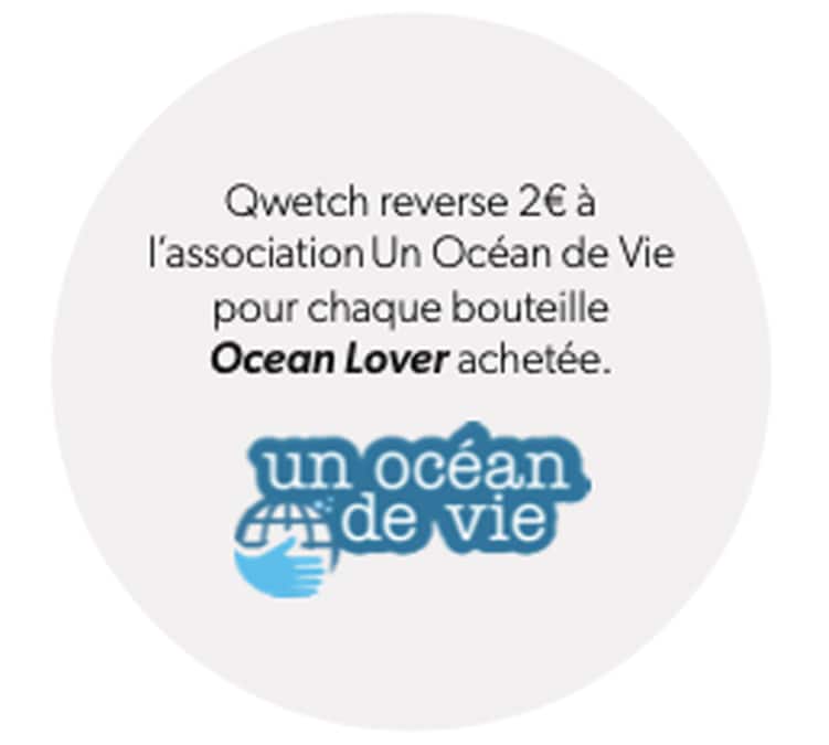 Qwetch Bouteille isotherme Océan lover