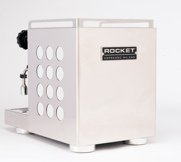 Machine expresso Rocket Appartamento 2.0 chrome inserts blanc