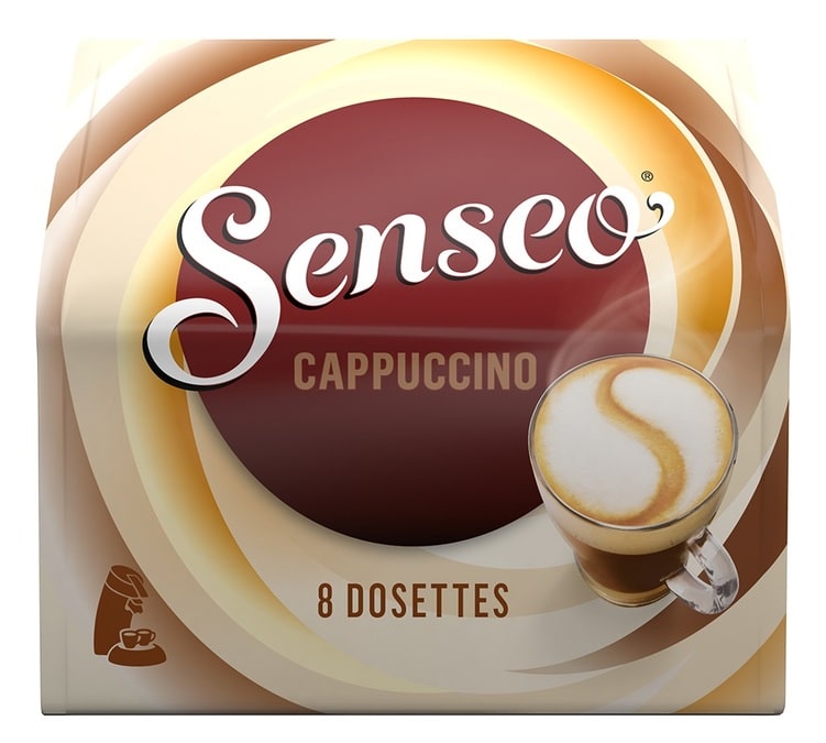 8 Dosettes Senseo Cappuccino au meilleur prix - MaxiCoffee