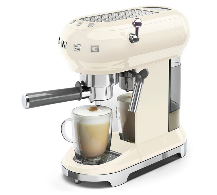 macchina da caffe manuale smeg ecf02creu crema
