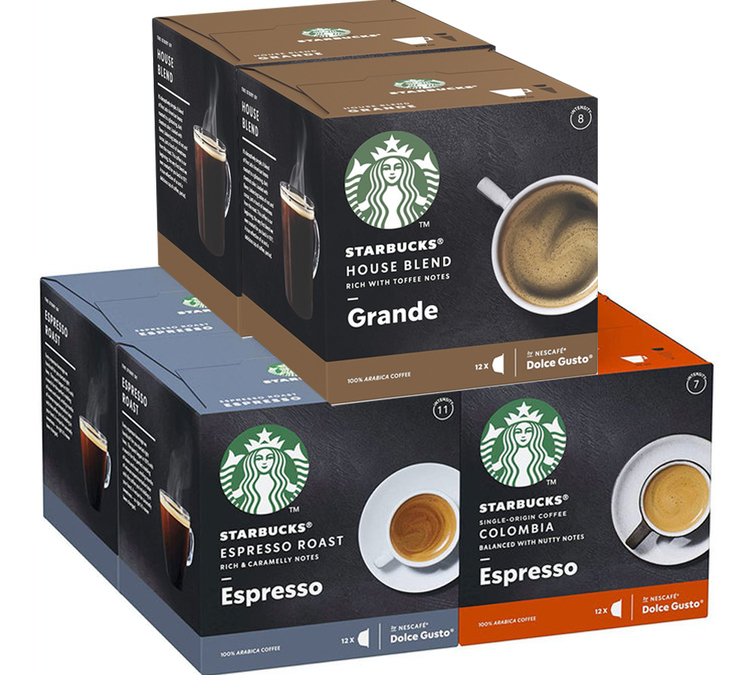Pack découverte capsules café pour Nescafe® Dolce Gusto® Starbucks