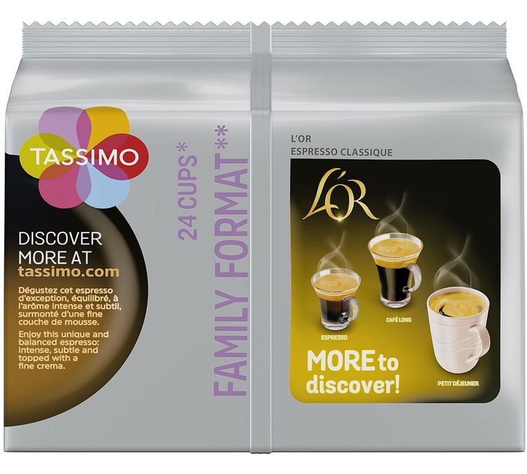 Tassimo pods L'Or Espresso Classique x 24 Tdisc
