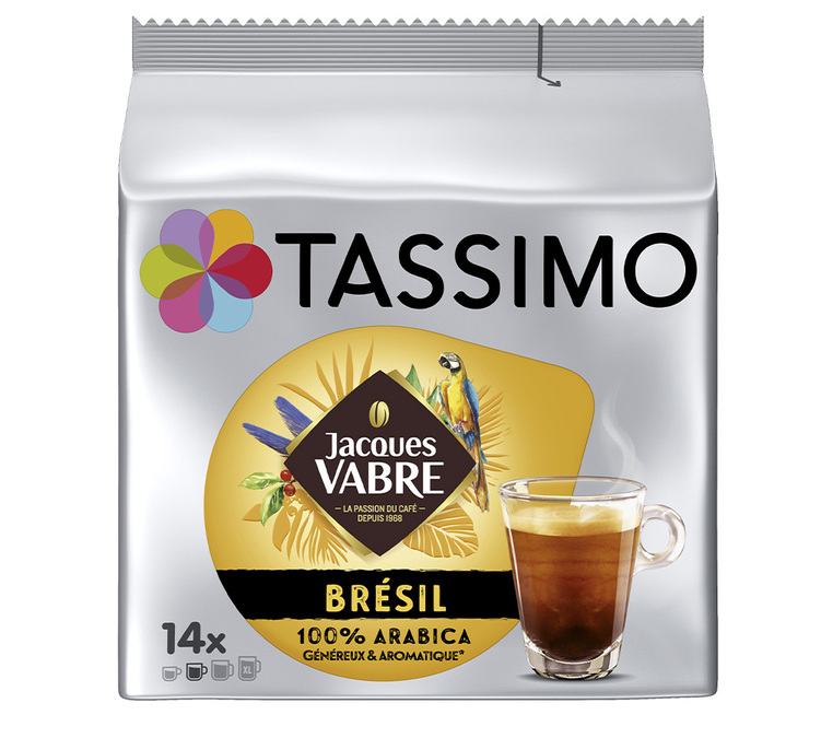 Dosettes Tassimo®Jacques Vabre Brésil - x14