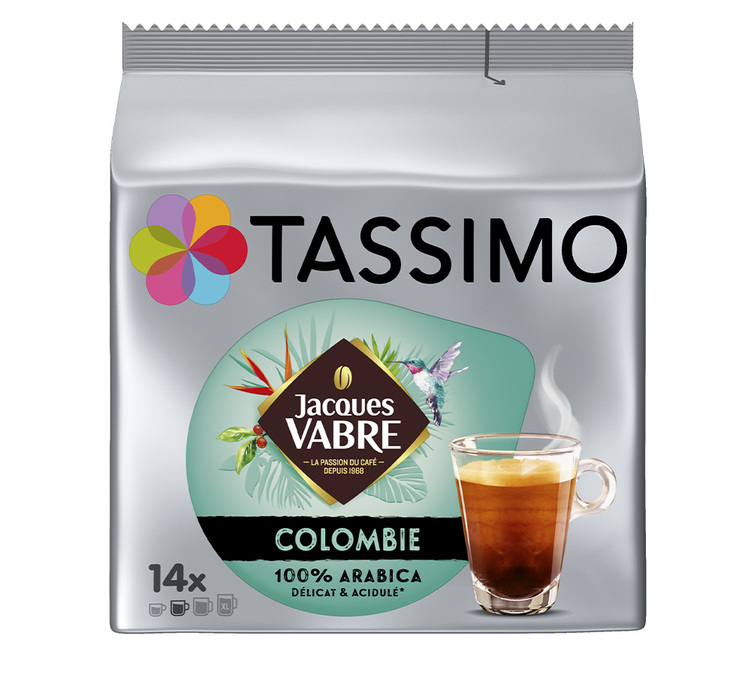 Dosettes Tassimo®Jacques Vabre Colombie - x14
