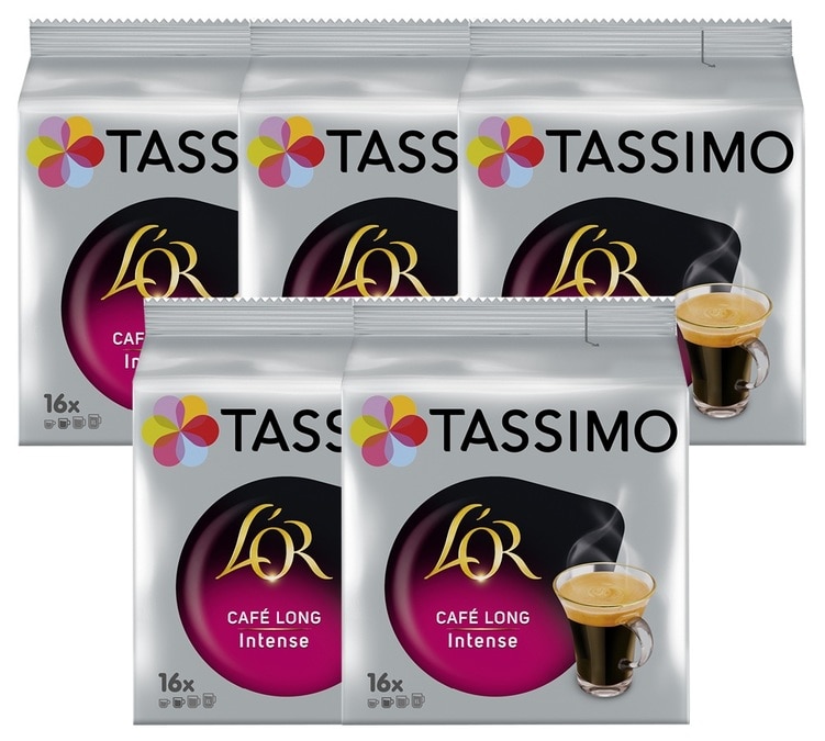Capsule café Tassimo l'or café long intense café en dosettes x16 - 104  gr