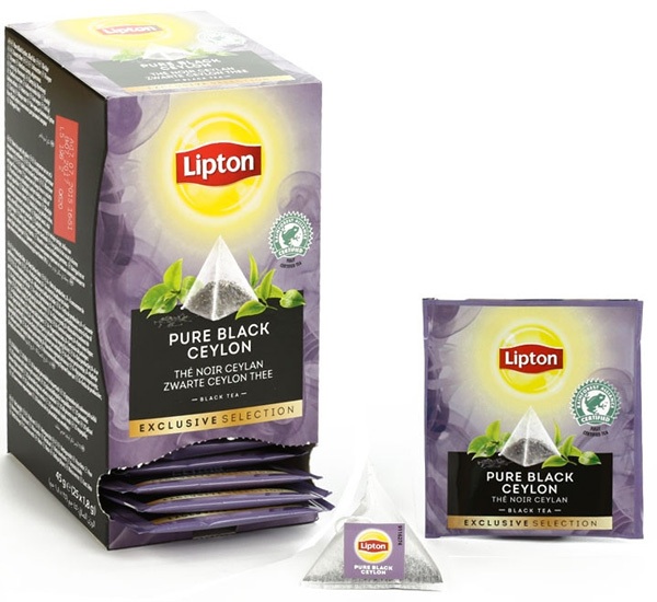 25 sachets pyramides thé noir Ceylan Lipton Exclusive Selection