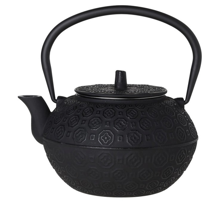 Cosy & Trendy 'Takayama' black castiron teapot with infuser + Free Tea