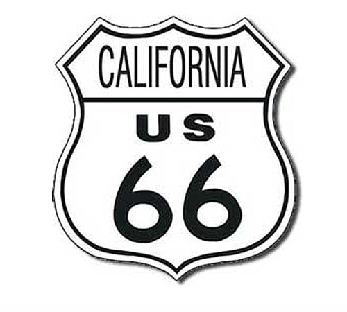 Plaque en Tôle Route 66 California