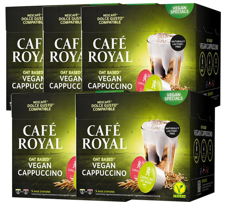 Capsules Nescafe® Dolce Gusto® compatibles Café Royal Cappuccino vegan