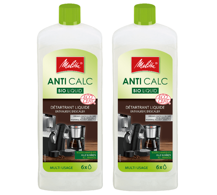 Melitta® Anti Calc Bio poudre pour cafetières filtres, 6x20g