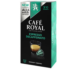 Caf� Royal 'Espresso Decaffeinato' aluminium capsules for Nespresso x10