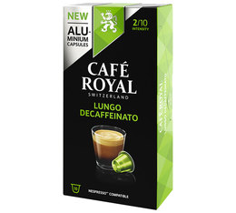 Caf� Royal 'Lungo Decaffeinato' aluminium capsules for Nespresso x 10