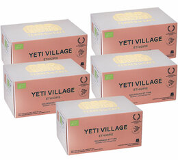 Lot 50 Capsules Ethiopie Yéti Village Bio et compostables 5x10 - Terres de Café compatibles Nespresso®