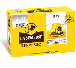Capsules café Aluminium Espresso compatibles Nespresso® x33 - La Semeuse