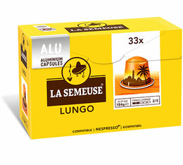Capsules Café Aluminium Lungo compatibles Nespresso® x33 - La Semeuse