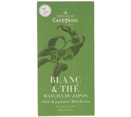 Café Tasse White Chocolate Bar with Japanese Matcha Tea - 85g