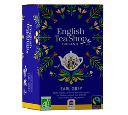 Thé noir Earl Grey bio -  20 sachets plats - English Tea Shop