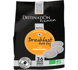 Organic Breakfast n�4 soft coffee pods x 36 - Destination