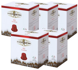 Pack 50 Capsules Red Bio - Nespresso compatible - MISELA D'ORO