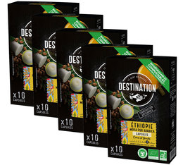 Pack 50 capsules Moka Awasas Bio - Nespresso compatible - DESTINATION