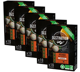 Pack 50 capsules Pérou Bio - Nespresso compatible - DESTINATION