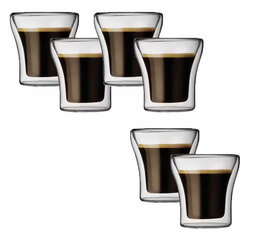 Offre spéciale : 4+2 Verres double paroi BODUM 10cl Assam