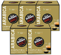 Pack of 80 Lavazza a Modo Mio� compatible Caff� Vergnano Arabica capsules