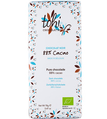 Tablette Chocolat Noir 88% Cacao Bio - 70 g - TOHI