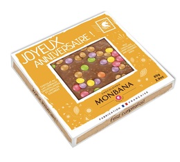 Monbana - Tavoletta cioccolato al latte e smarties 