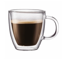 2 verres BODUM BISTRO 15cl (avec anse)