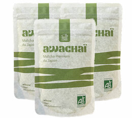 Awachaï - Premium Matcha-Set aus Japan, traditionell hergestellt, vegan, bio – lose, 3 x 100 g