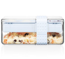Lunch box compartimentée en Tritan, avec set de 4 couverts en plastique - BISTRO - Blue Moon - Bodum