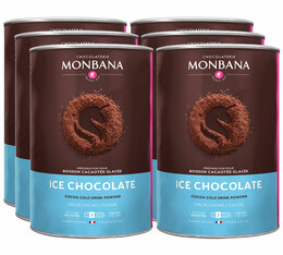 6 boîtes 800 g - Boisson cacaotée glacée pour professionnels - MONBANA