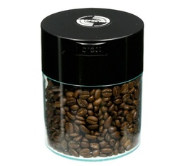 Boite conservatrice avec vide d'air 250gr/0.8L noire et transparente - Coffeevac