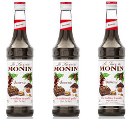 Lot de 3 Sirops Monin - Brownie - 3 x 70cl | MaxiCoffee.com