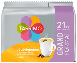 21 dosettes Petit Dejeuner Classic - TASSIMO 
