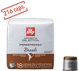 216 Capsules Iperespresso Monoarabica Brazil - ILLY