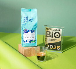 medaille meilleur produit bio cafe en grain bio lugat oasis blend