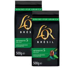 2 x 500 g - Café en grain - Brésil - L'OR