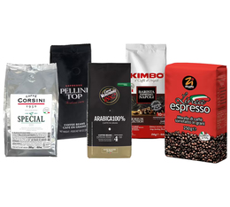 MaxiCoffee Italian Coffee Beans Selection Pack 5 Coffee Beans x 250g