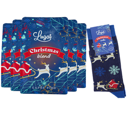 Pack Cocooning de Noël – 1 kg Café en grain Christmas Blend + Chaussettes OFFERTES - LUGAT