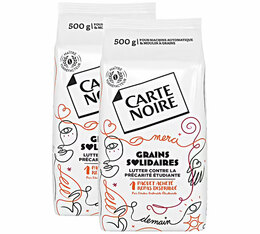 2 x 500 g - Café en grain - Grains Solidaires - CARTE NOIRE