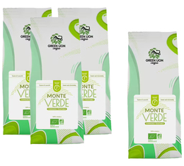 Offre 3 + 1 Gratuit - Café en grain - Monte Verde Bio - GREEN LION COFFEE (4 x 250 g)
