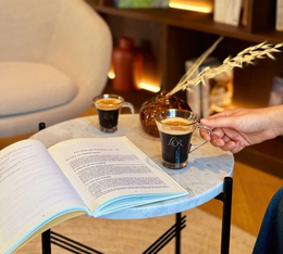 Dégustation café en grain L'Or espresso tasse crema