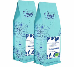 2 x 250 g - Café en grain - Ethiopie Yirgacheffe Bio - LUGAT