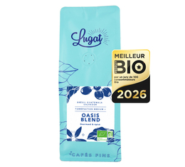 250 g - Café en grain - Oasis Blend - Médaillé Meilleur Produit Bio - LUGAT