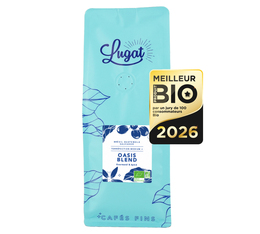 1 kg - Café en grain - Oasis Blend - Médaillé Meilleur Produit Bio - LUGAT