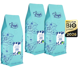 2 + 1 OFFERT - Café en grain - Oasis Blend (Meilleur produit Bio) - LUGAT